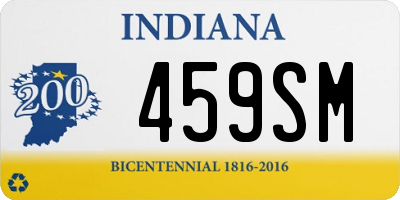 IN license plate 459SM