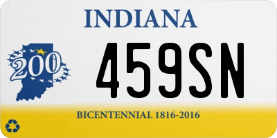 IN license plate 459SN