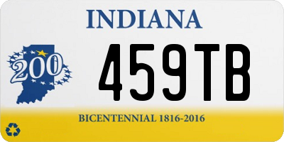 IN license plate 459TB