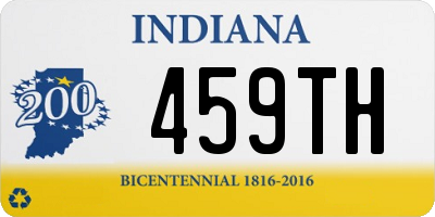 IN license plate 459TH