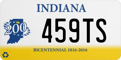 IN license plate 459TS