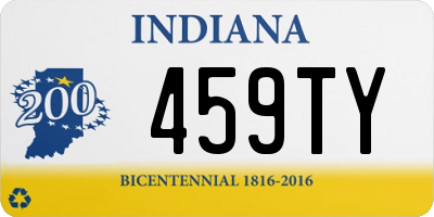 IN license plate 459TY