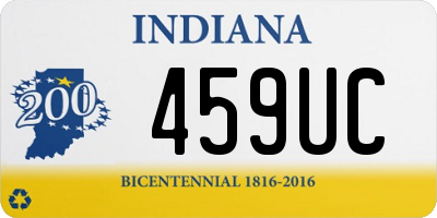 IN license plate 459UC