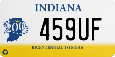 IN license plate 459UF