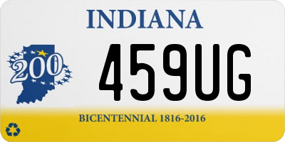 IN license plate 459UG