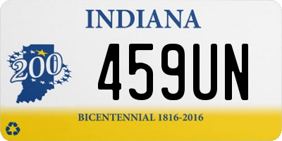 IN license plate 459UN