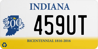 IN license plate 459UT