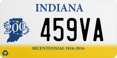 IN license plate 459VA