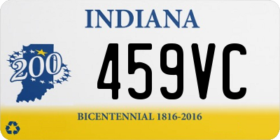 IN license plate 459VC