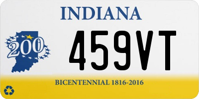 IN license plate 459VT