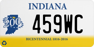 IN license plate 459WC