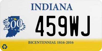 IN license plate 459WJ