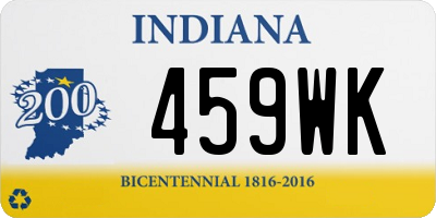 IN license plate 459WK