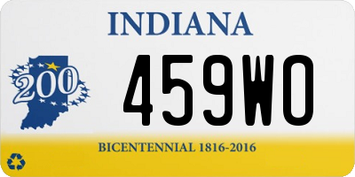 IN license plate 459WO