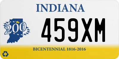 IN license plate 459XM