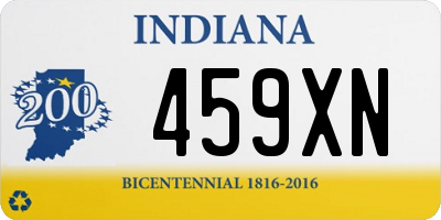 IN license plate 459XN