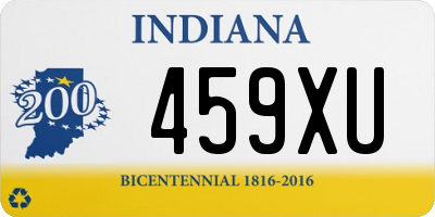 IN license plate 459XU