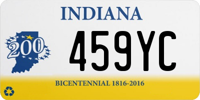 IN license plate 459YC