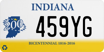 IN license plate 459YG