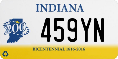 IN license plate 459YN