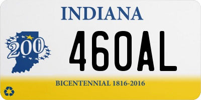 IN license plate 460AL