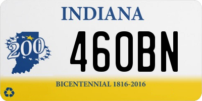 IN license plate 460BN