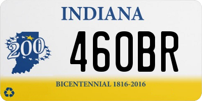 IN license plate 460BR