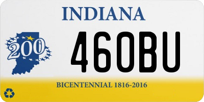 IN license plate 460BU