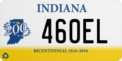 IN license plate 460EL