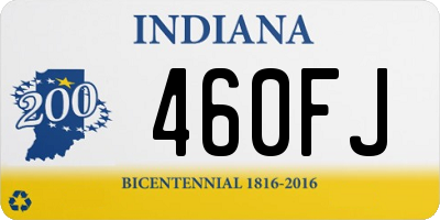 IN license plate 460FJ