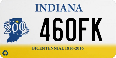 IN license plate 460FK