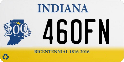 IN license plate 460FN