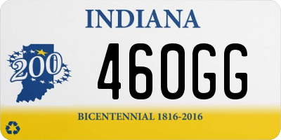 IN license plate 460GG