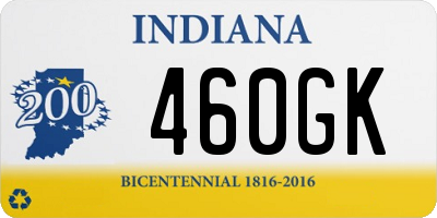 IN license plate 460GK