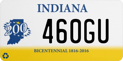 IN license plate 460GU