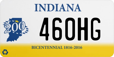 IN license plate 460HG