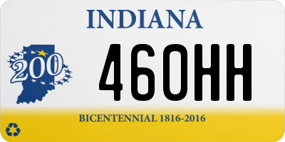 IN license plate 460HH