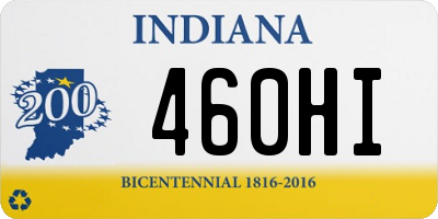 IN license plate 460HI