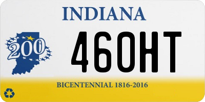 IN license plate 460HT