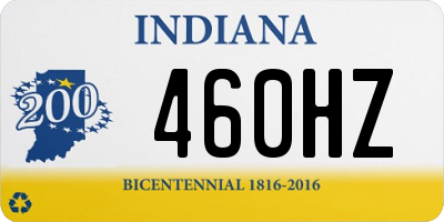 IN license plate 460HZ