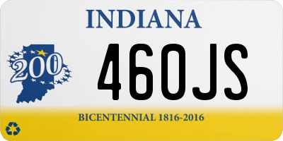 IN license plate 460JS