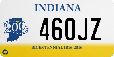 IN license plate 460JZ