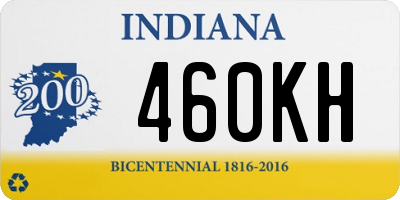 IN license plate 460KH