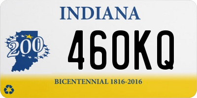 IN license plate 460KQ