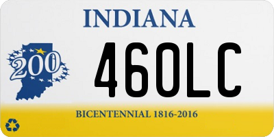 IN license plate 460LC