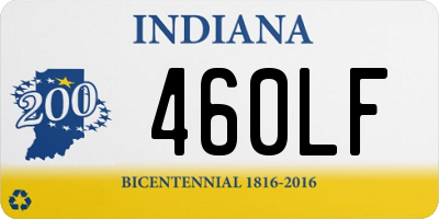 IN license plate 460LF