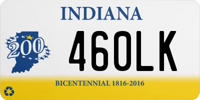 IN license plate 460LK