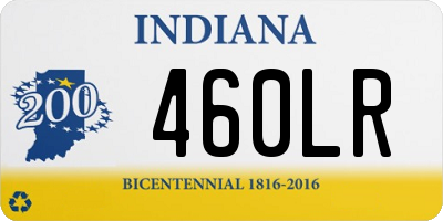 IN license plate 460LR