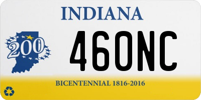 IN license plate 460NC