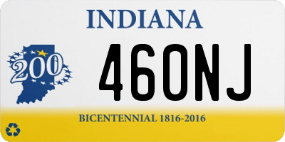 IN license plate 460NJ